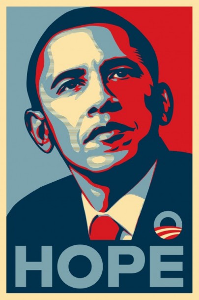 barack obama poster hope. theby Obama poster,
